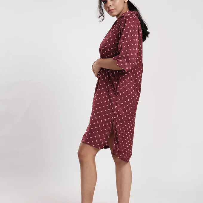 SATIN VALANTINA NIGHT SHIRT MN 379-3RD