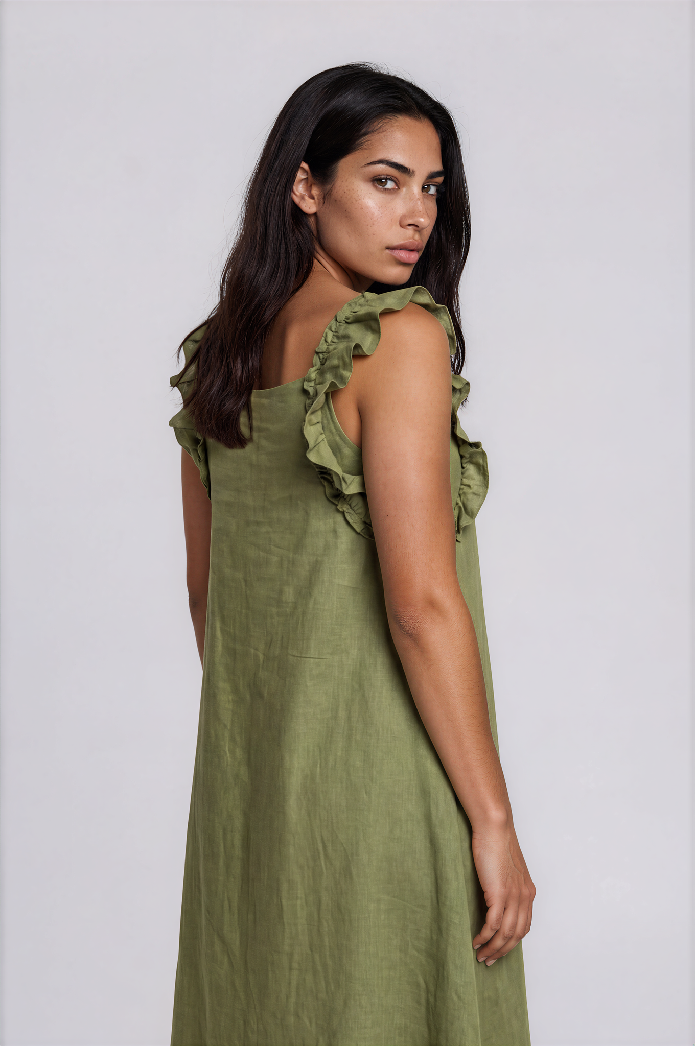COTTON FRILLY DRESS MD 407