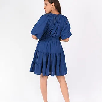 LINEN KIARA DRESS MD 327