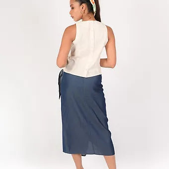 CHAMBRAY BELLA SKIRT MS 051-2ND