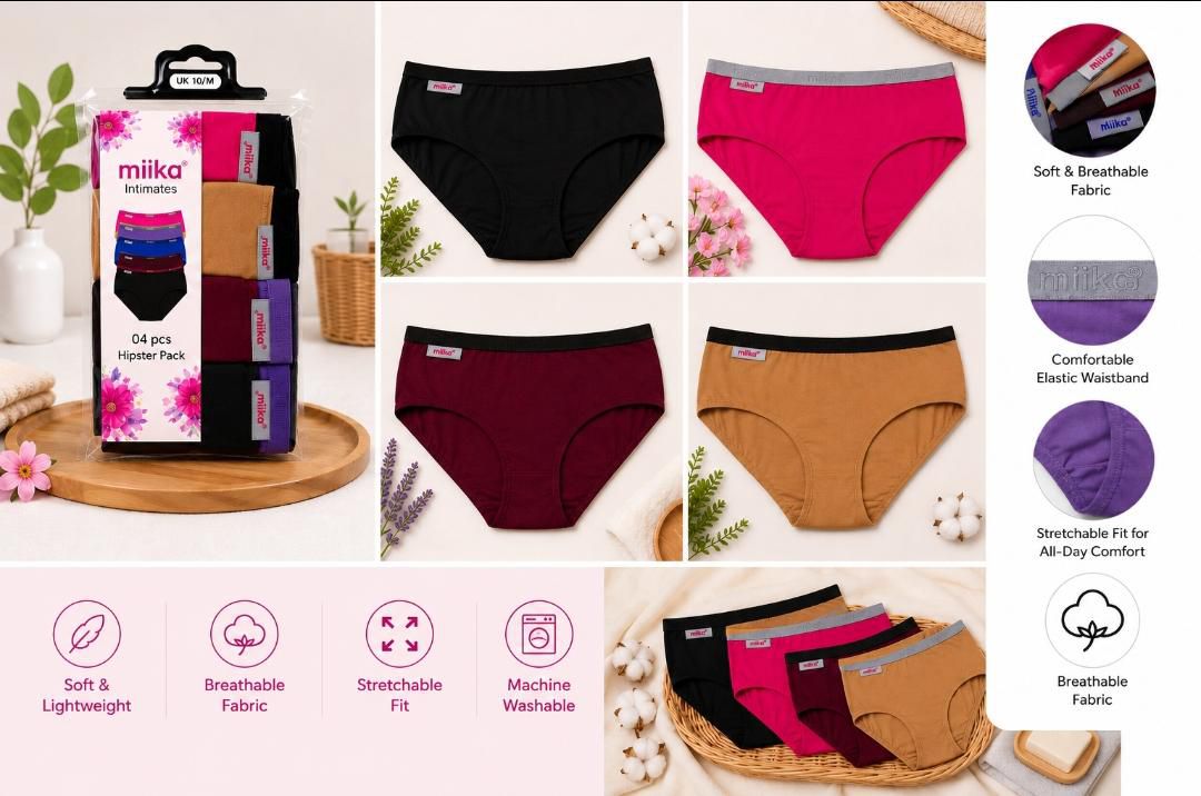 KNIT 4PCS HIPSTERS ML 003-2ND