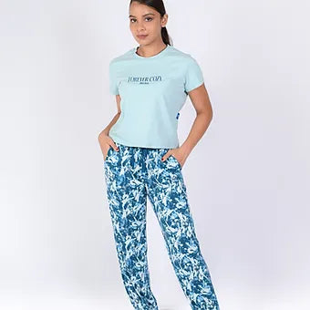 KNIT RIBBY PJ SET MN 414