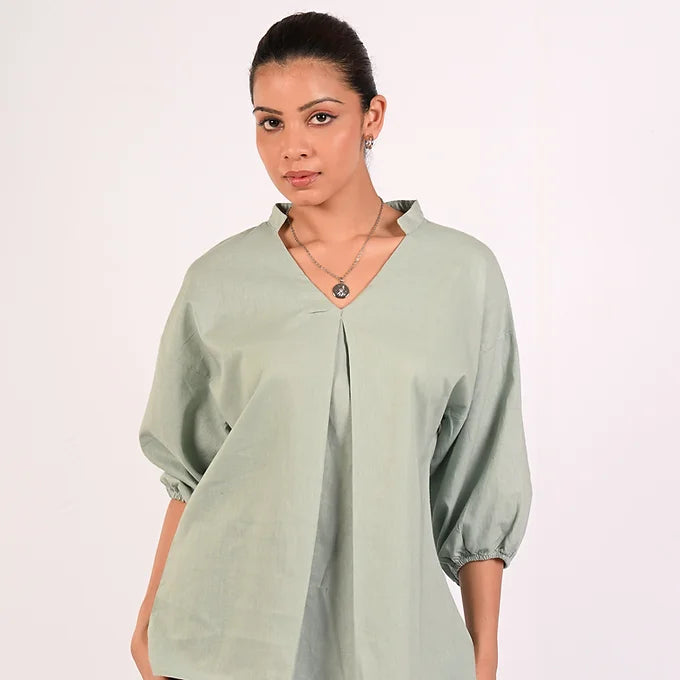 LINEN OLIVIA TOP MB 966