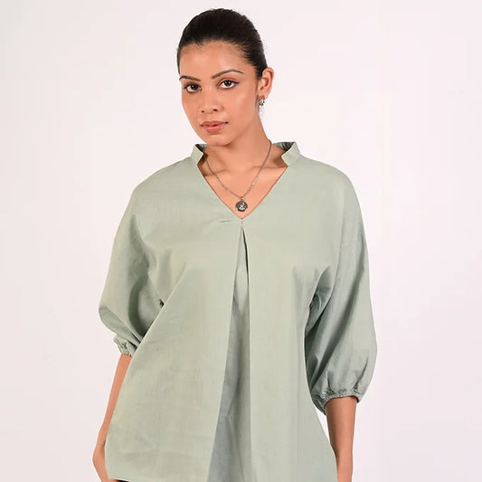 LINEN OLIVIA TOP MB 966