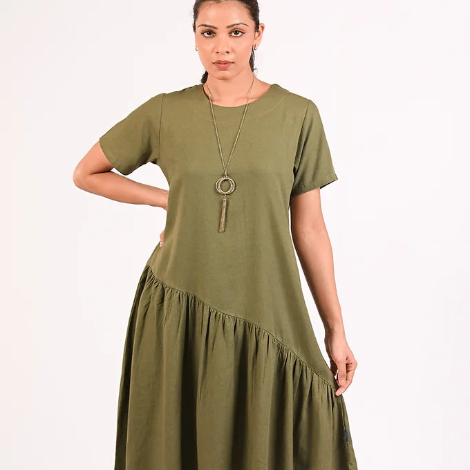 LINEN SYLVIA DRESS MD 344