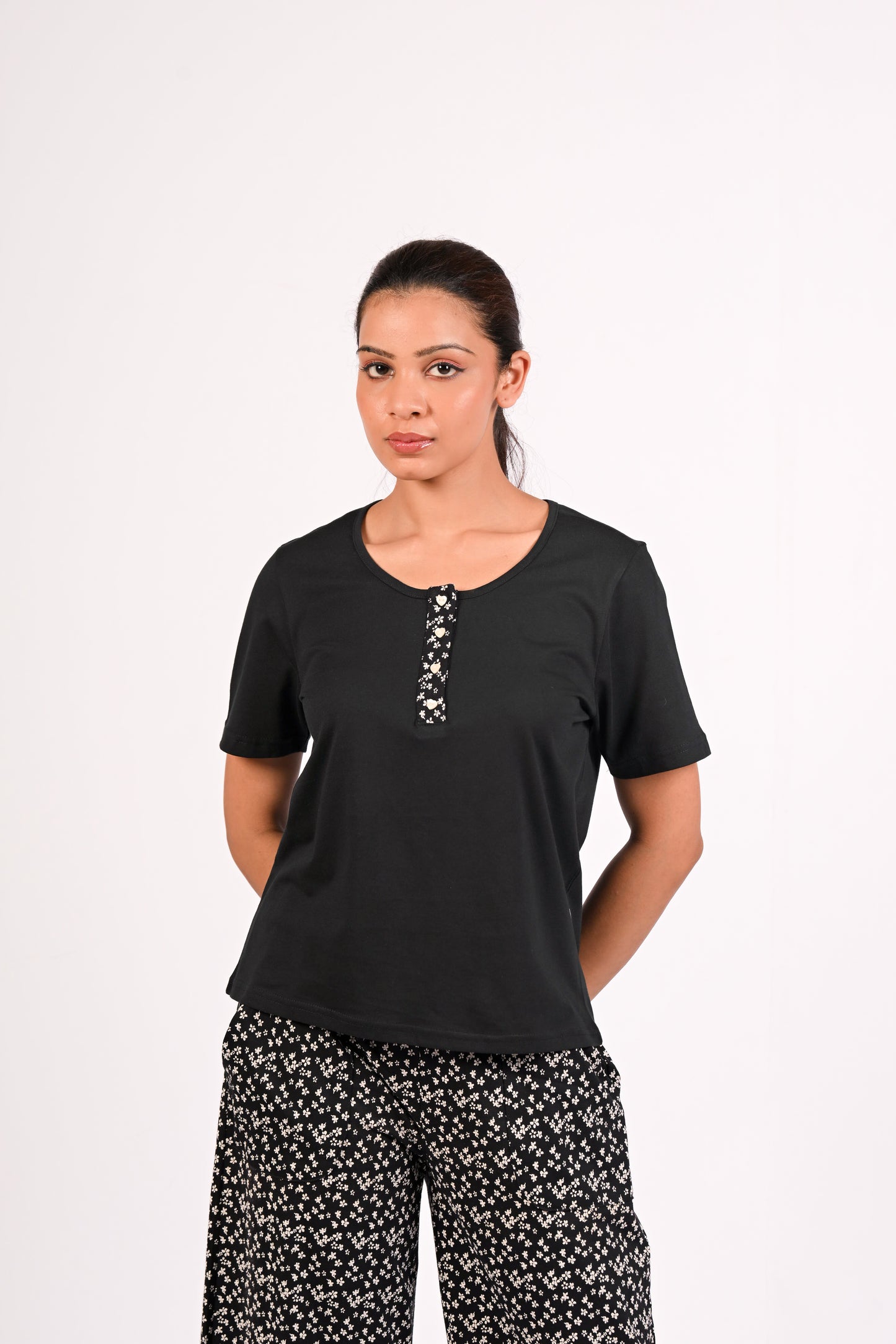 Juliya 3/4 Pant with Tee MN 406 image 5