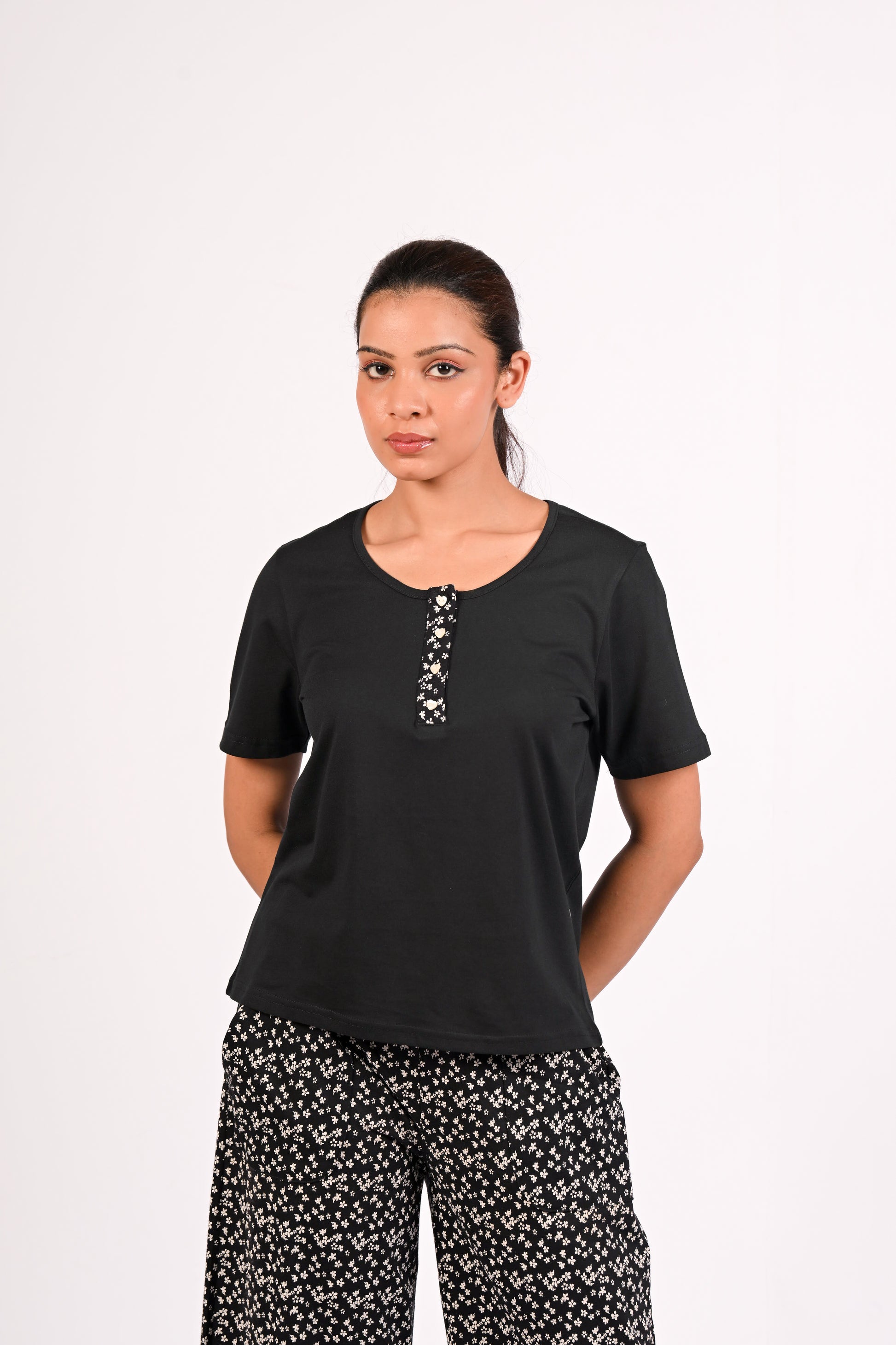 Juliya 3/4 Pant with Tee MN 406 image 5