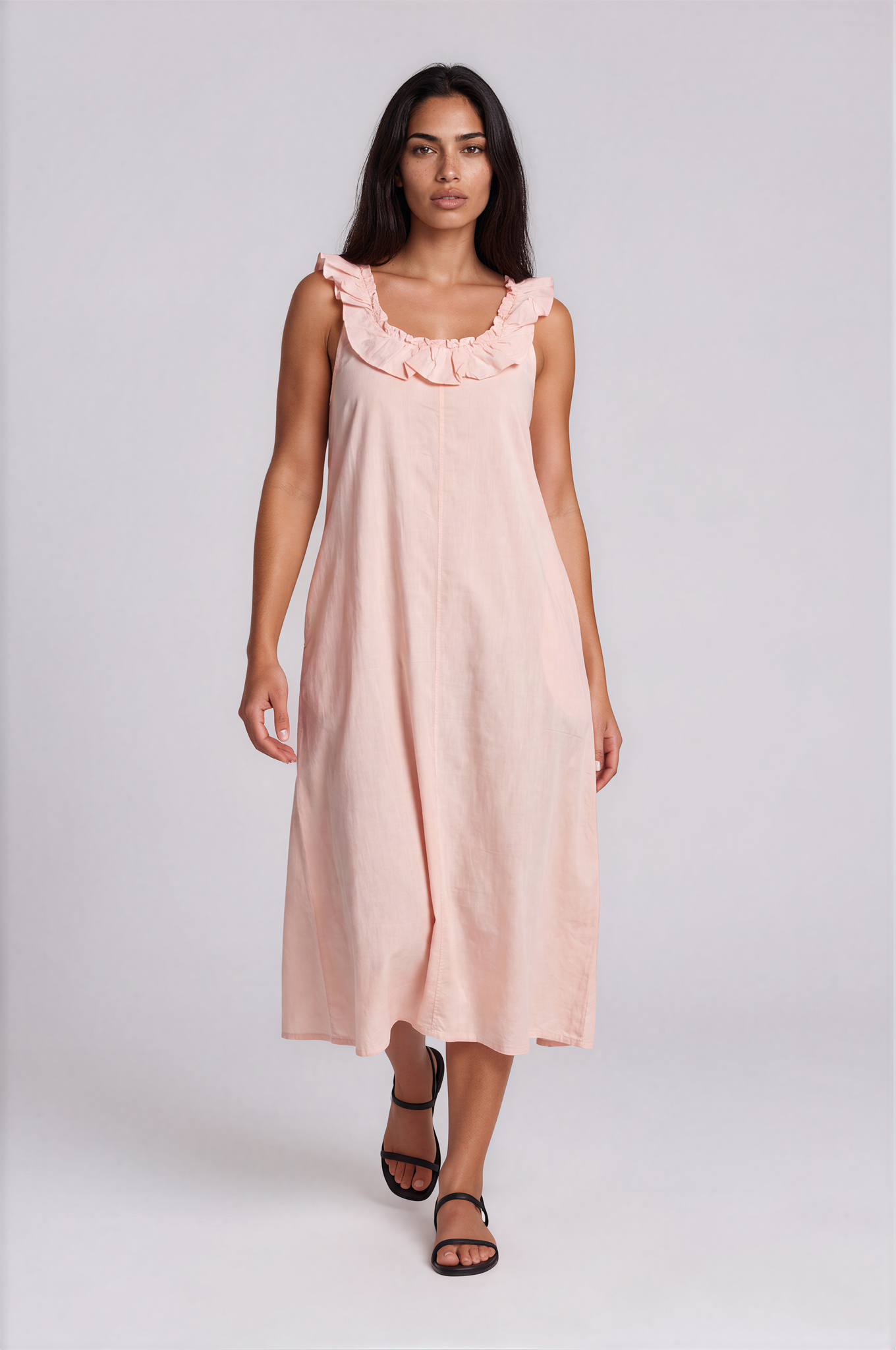 COTTON FRILLY DRESS MD 407