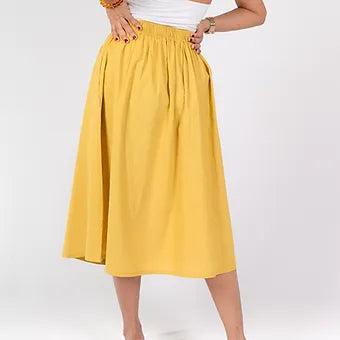 LINEN ALANA SKIRT MS 053-2ND