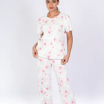 KNIT CLOUDY TEE WITH PANT PJ MN 362-3RD