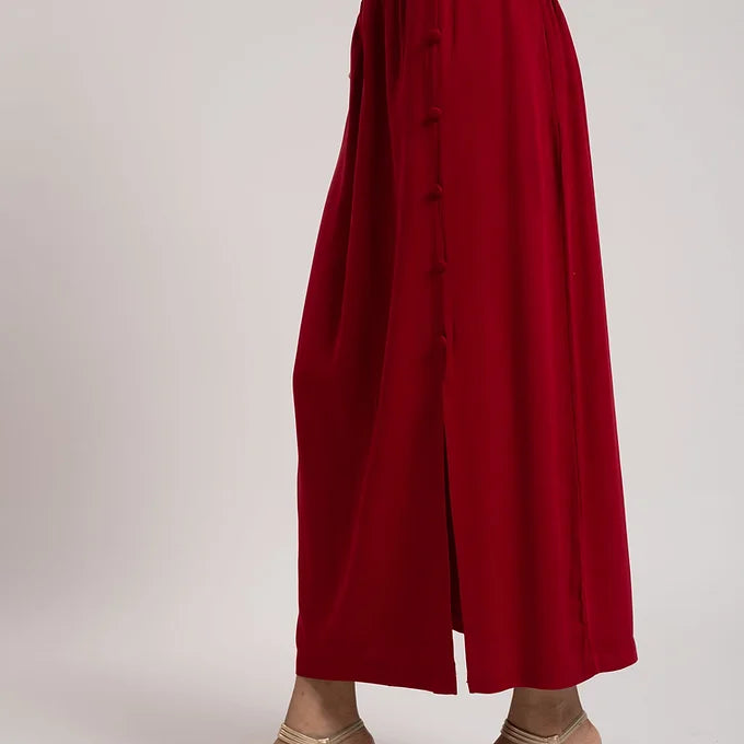 TWILL VISCOSE CASUAL SKIRT MS 049