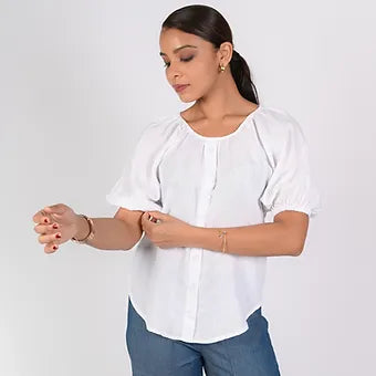 LINEN TERESA BLOUSE MB 1036