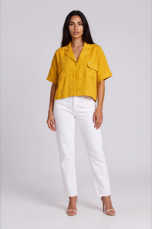 LINEN EVELYN TOP MB 1089