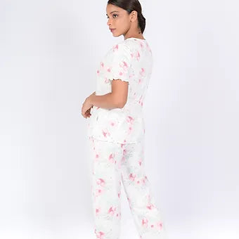 KNIT CLOUDY TEE WITH PANT PJ MN 362-3RD