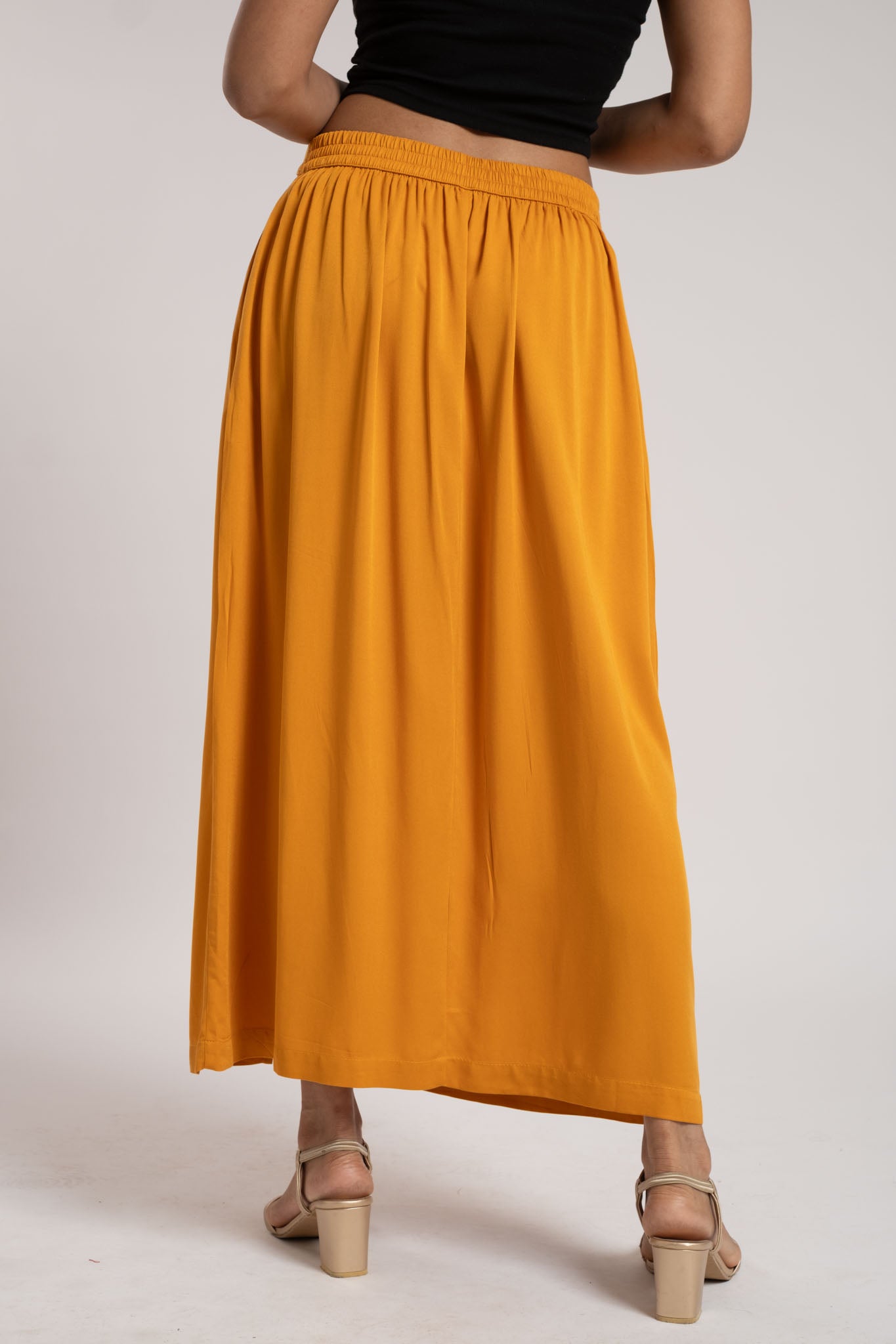 Side Buttoned Long Skirt MS 49 image 3