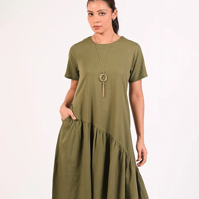 LINEN SYLVIA DRESS MD 344