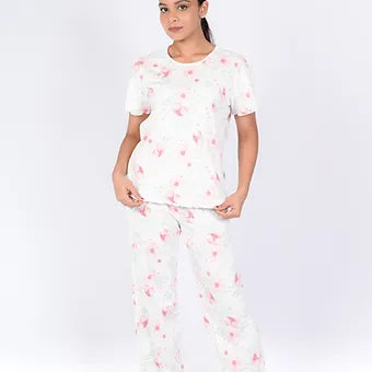 KNIT CLOUDY TEE WITH PANT PJ MN 362-3RD