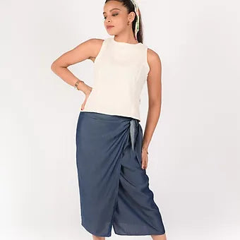 CHAMBRAY BELLA SKIRT MS 051-2ND