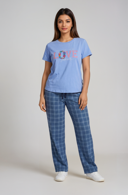 KNIT DREAMY PJ MN 419 TEE
 WITH PANT