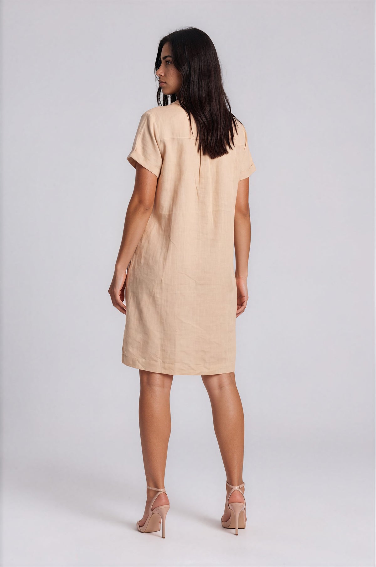 LINEN SHIRTY DRESS MD 398-2ND