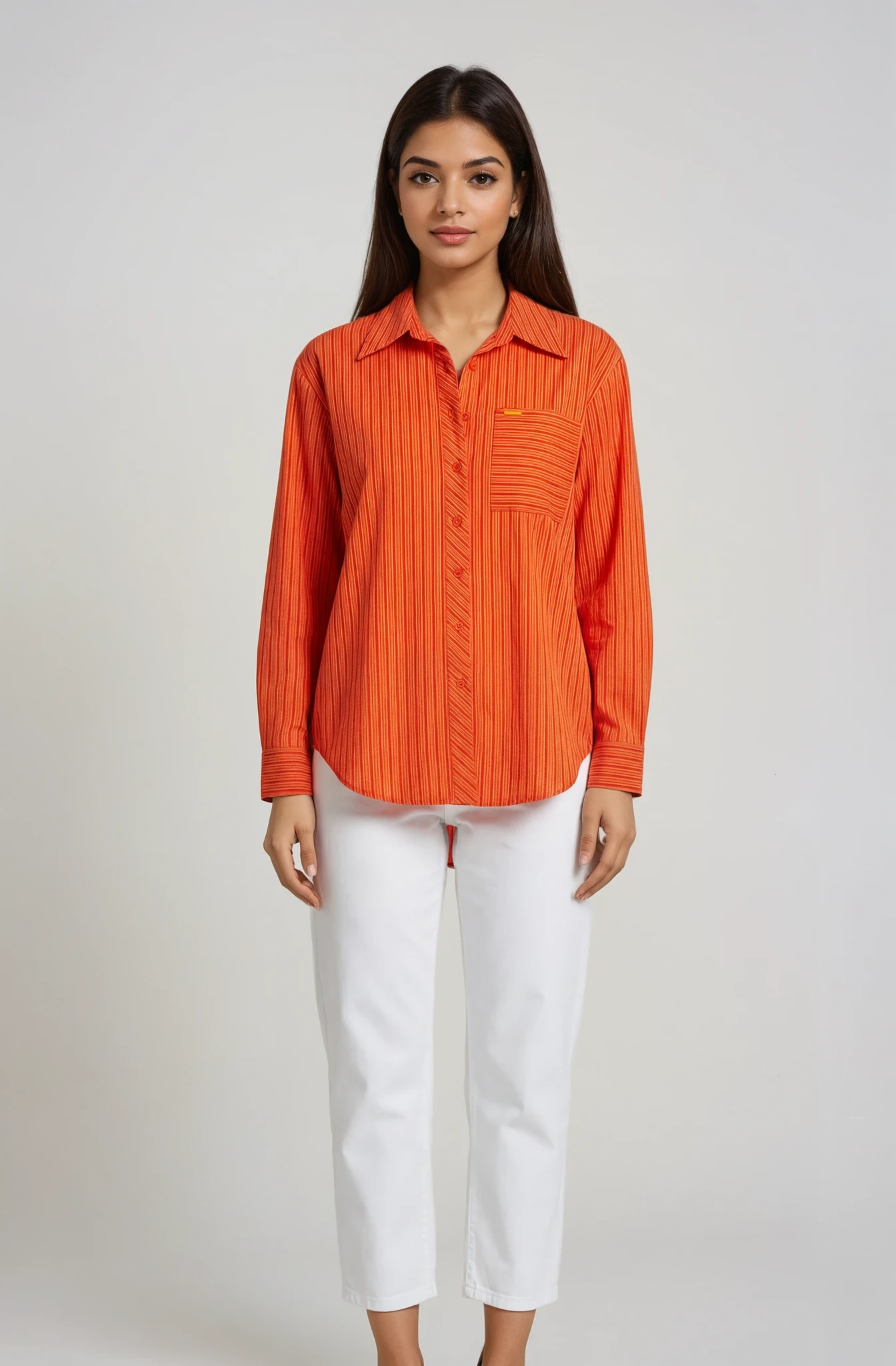 COTTON STRIPE TEENA BLOUSE MB 1046