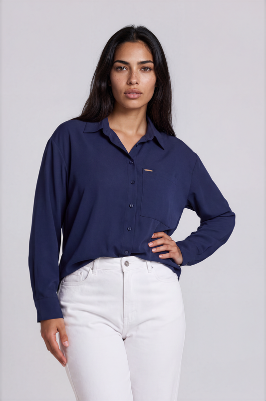 COTTON SOLID TWINKLY BLOUSE MB 1083-2ND