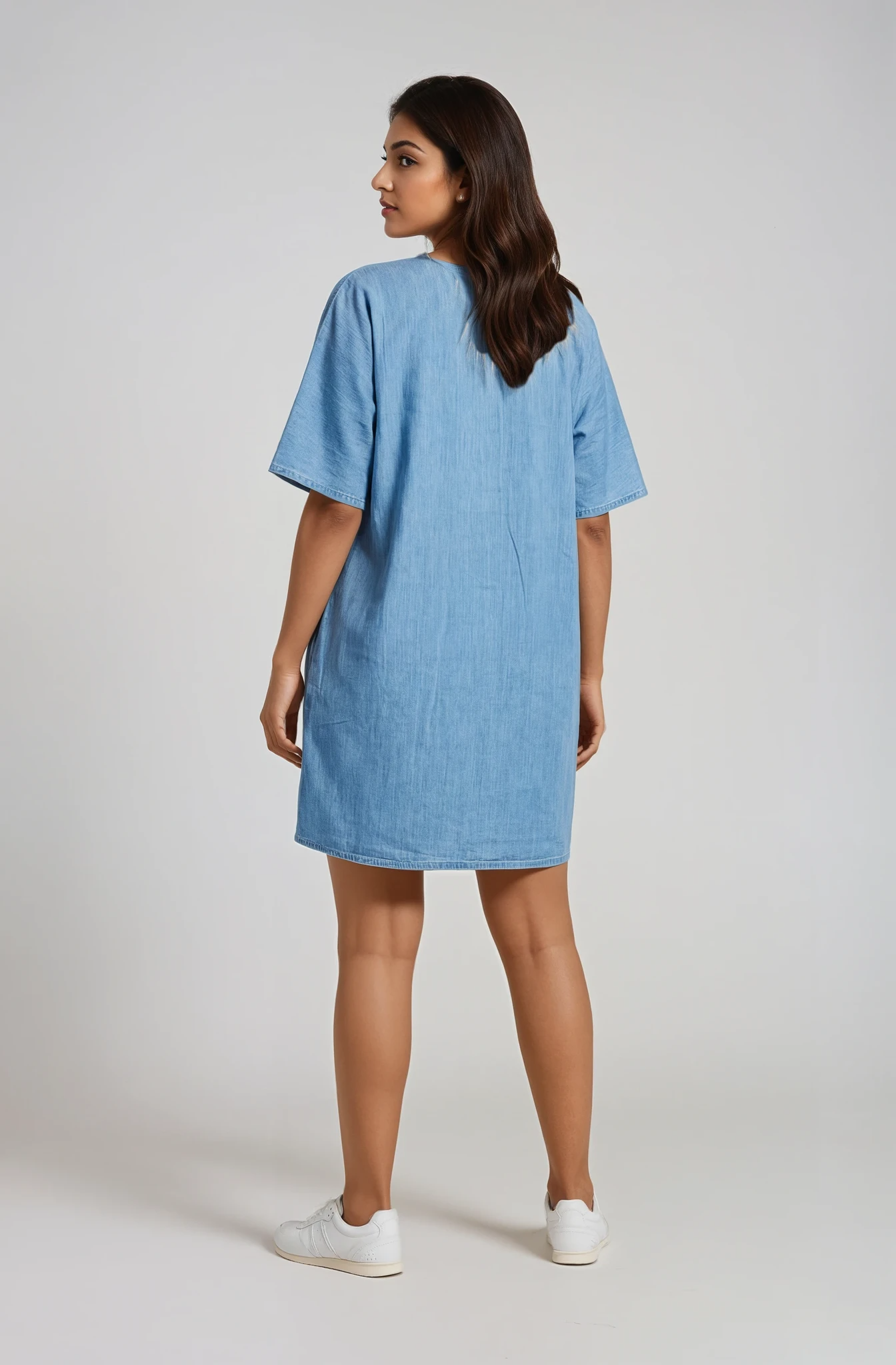 CHAMBRAY ELBA DRESS MD 375