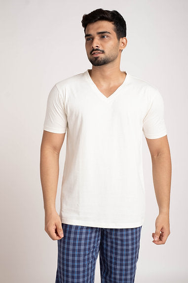 V NECK TEE MMN 001/2