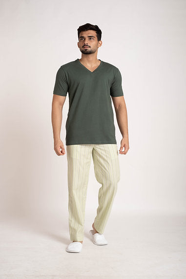 V NECK TEE MMN 001/2