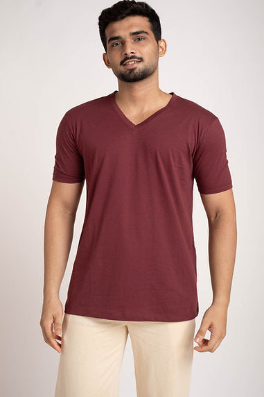 V NECK TEE MMN 001/2