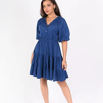 LINEN KIARA DRESS MD 327